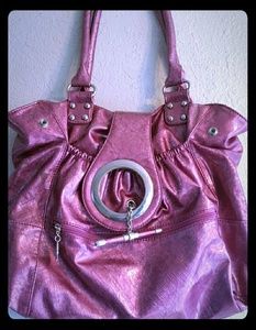Metallic Pink Hand Bag